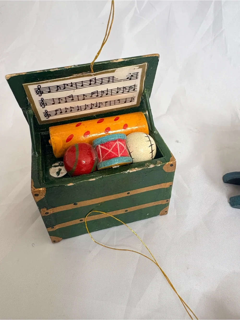 Wooden Red Decorative Kids Sled and Toys Set - Festive Holiday Play Décor